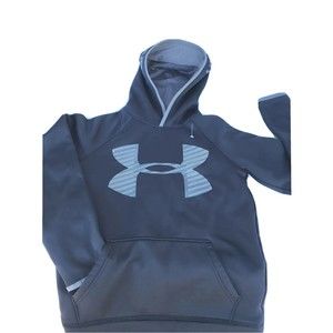 Youth Under Armour Black Hoodie Size Medium Loose Fit